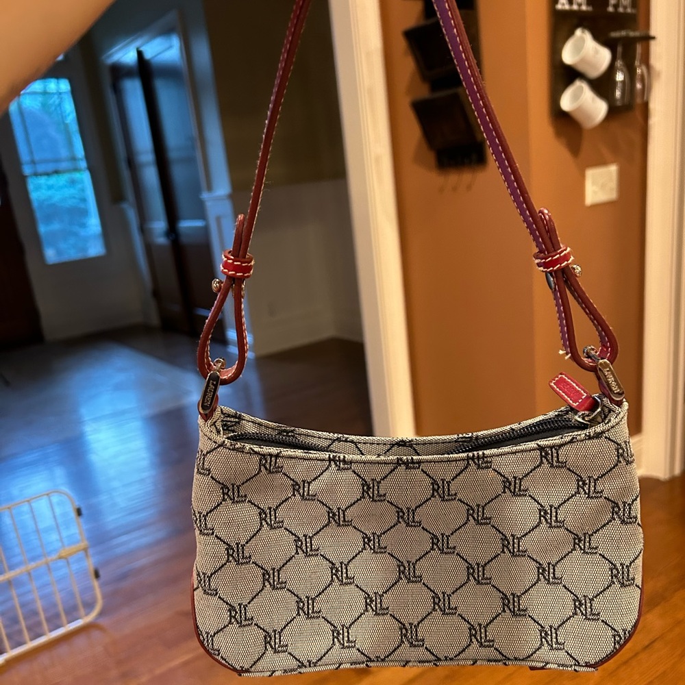 Vintage Ralph Lauren Denim Monogram purse/bag